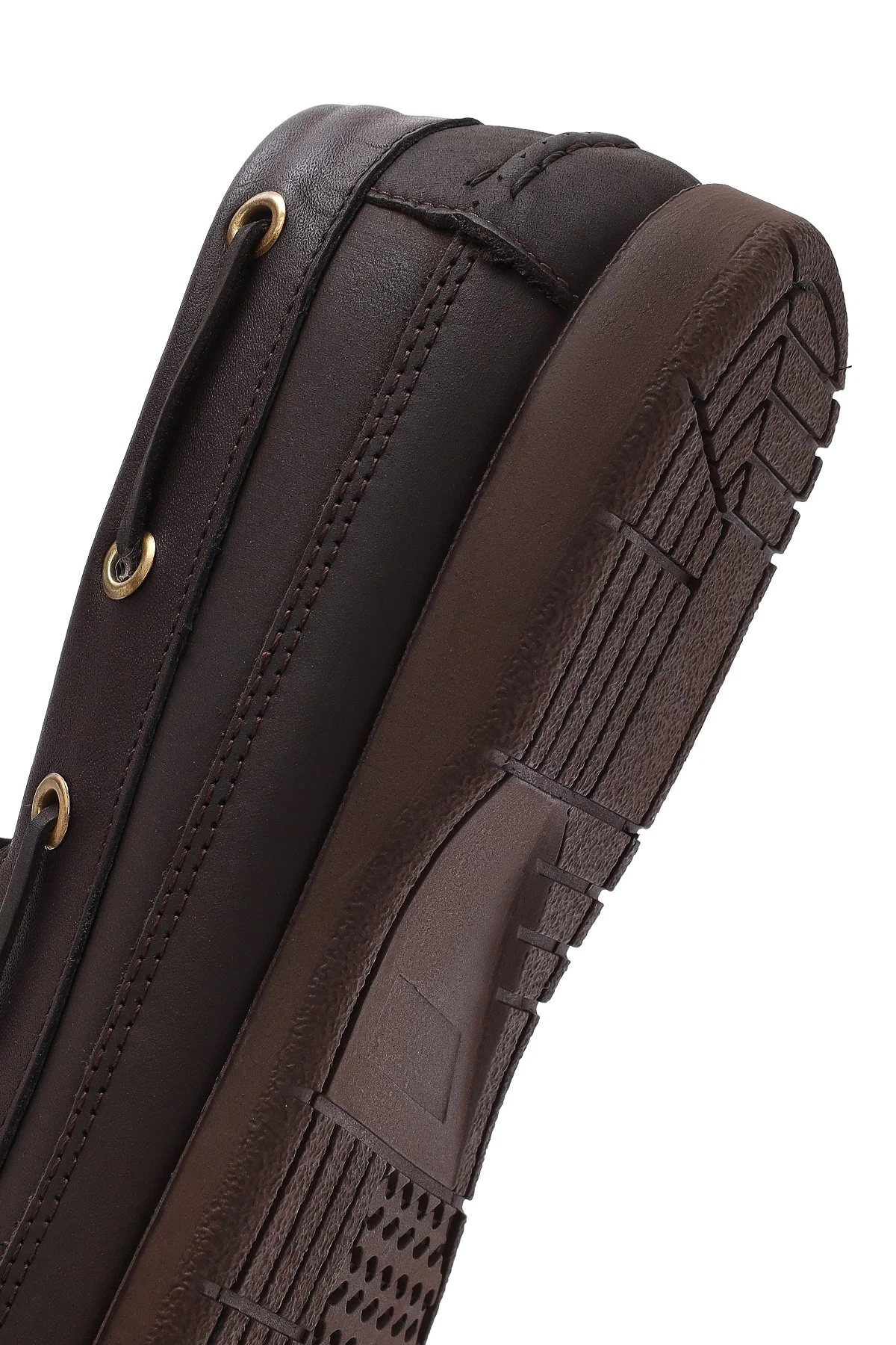 Erkek Kahverengi Deri Comfort Casual Ayakkabı - Image 8