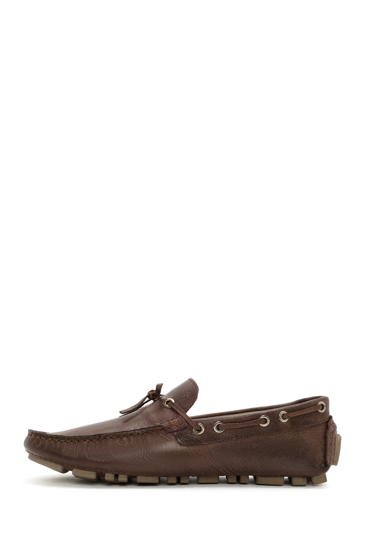 Erkek Kahverengi Deri Comfort Loafer - Image 2