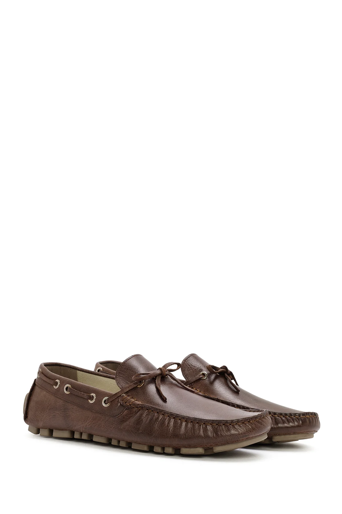 Erkek Kahverengi Deri Comfort Loafer - Image 3