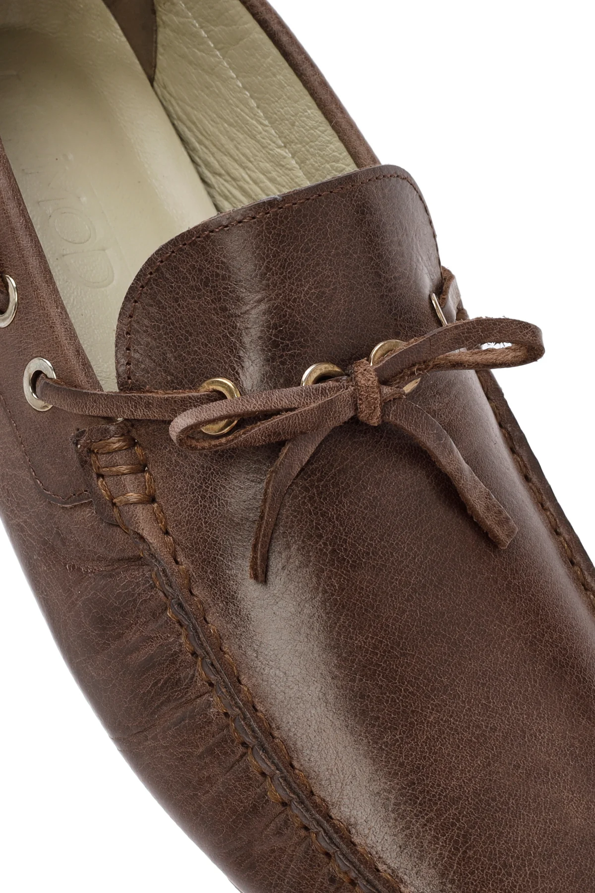 Erkek Kahverengi Deri Comfort Loafer - Image 9