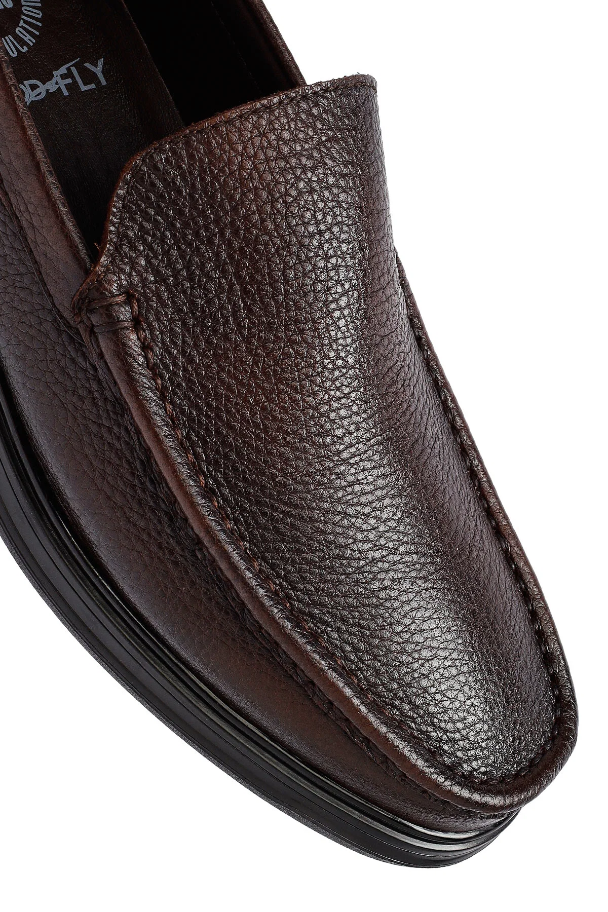 Erkek Kahverengi Deri Comfort Loafer - Image 9