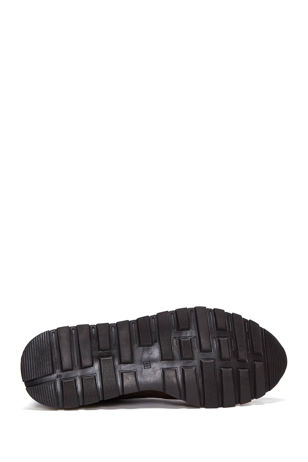 Erkek Kahverengi Deri Desenli Sneaker - Image 4