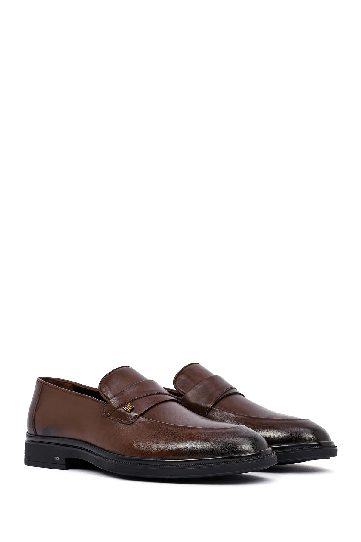 Erkek Kahverengi Deri Klasik Loafer - Image 3