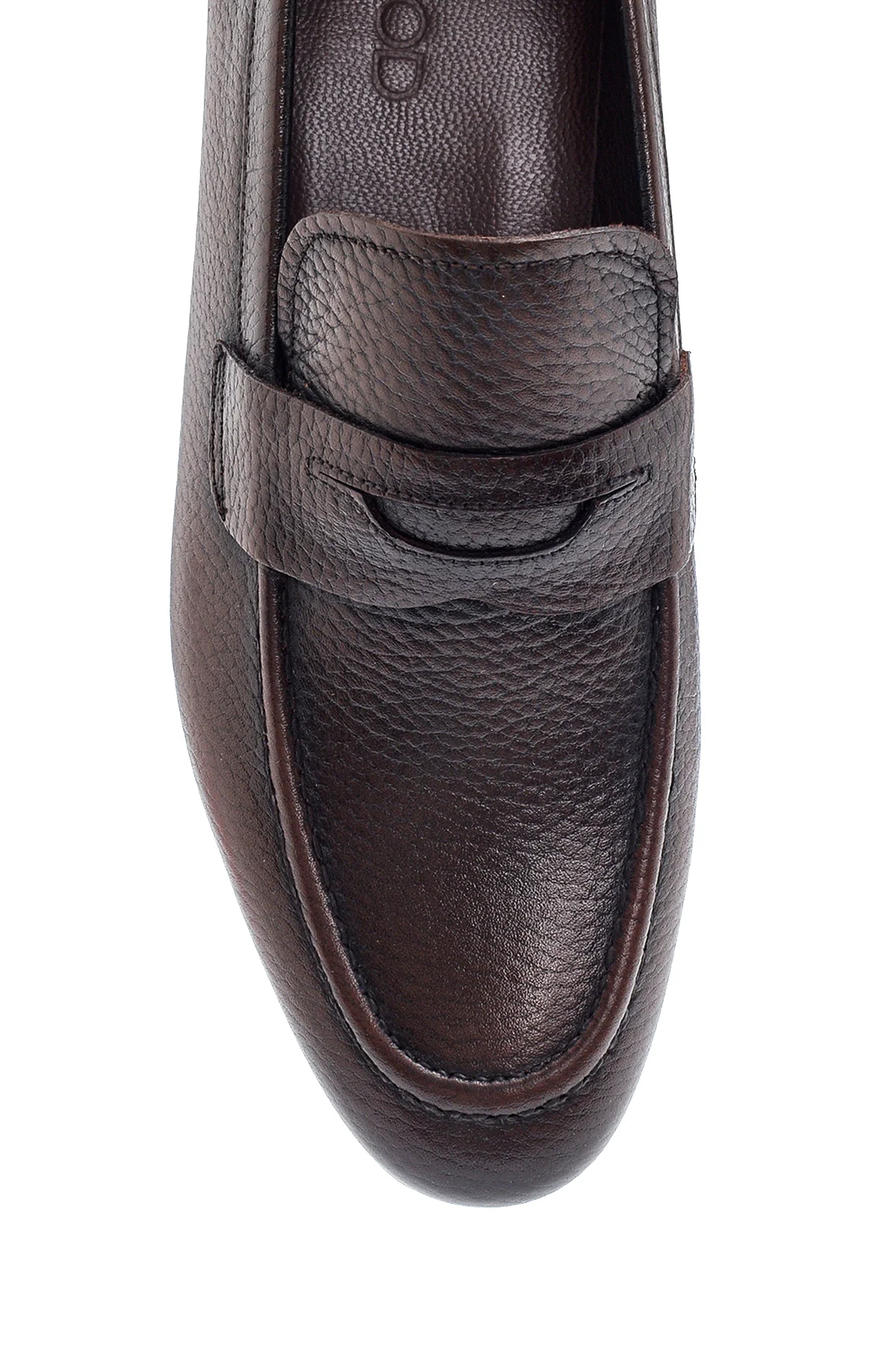Erkek Kahverengi Deri Klasik Loafer - Image 6