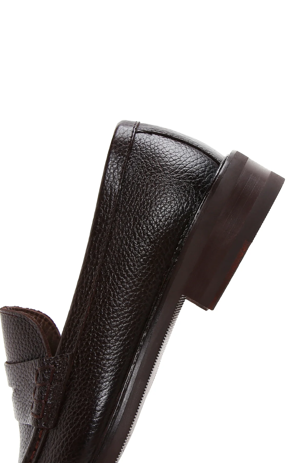 Erkek Kahverengi Deri Klasik Loafer - Image 7