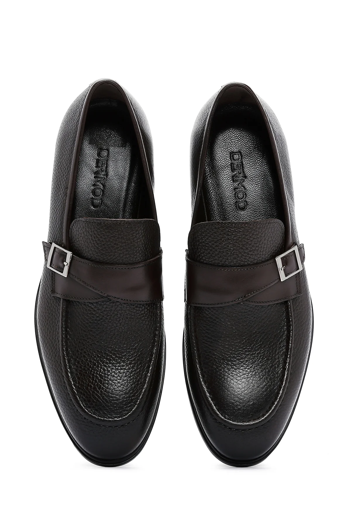 Erkek Kahverengi Deri Klasik Loafer - Image 6