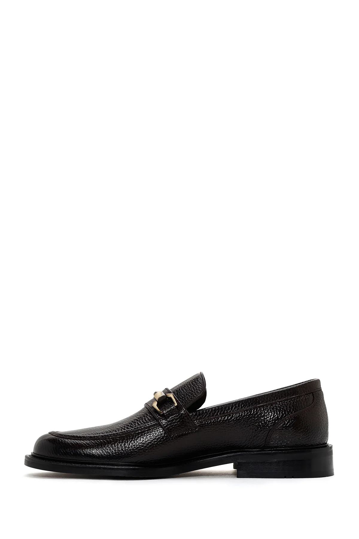Erkek Kahverengi Deri Klasik Loafer - Image 2