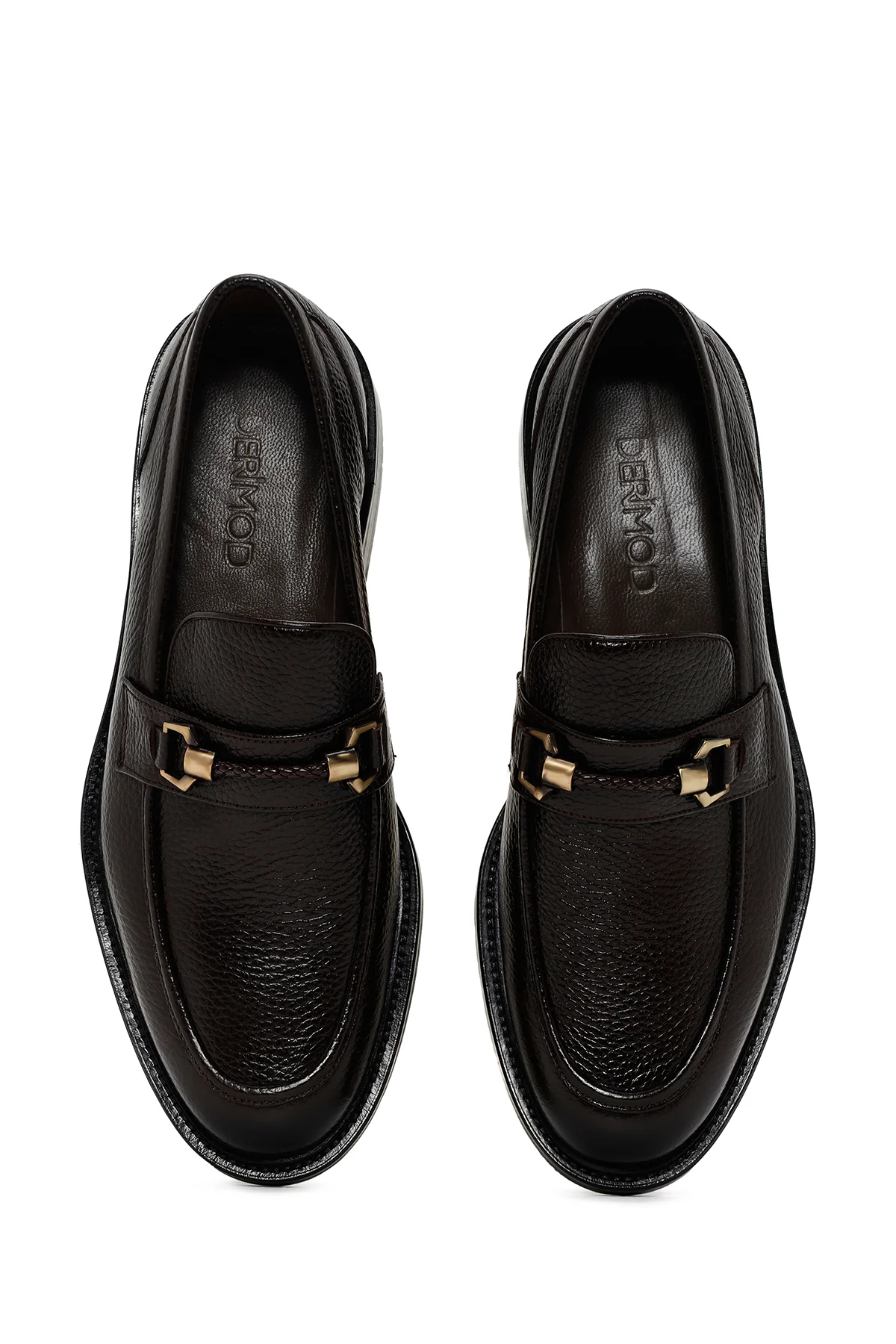 Erkek Kahverengi Deri Klasik Loafer - Image 6
