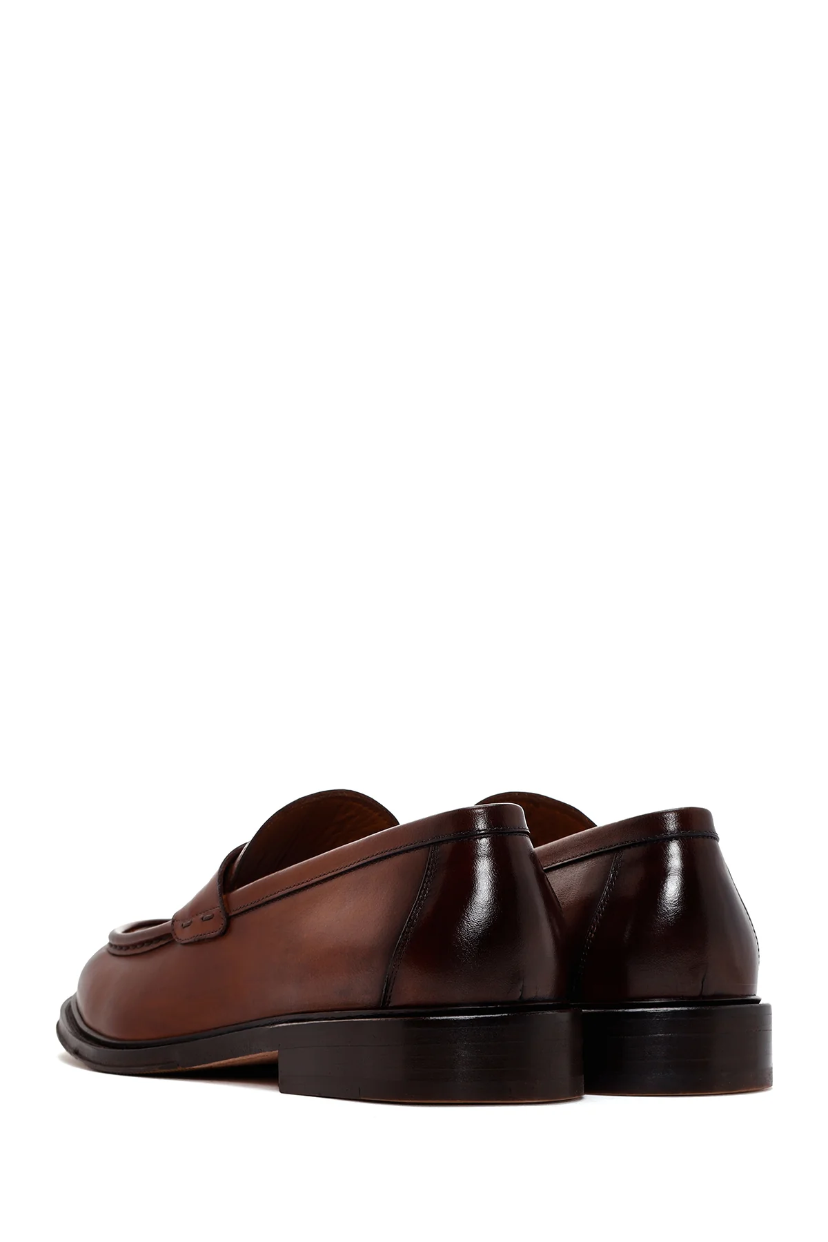 Erkek Kahverengi Deri Klasik Loafer - Image 5