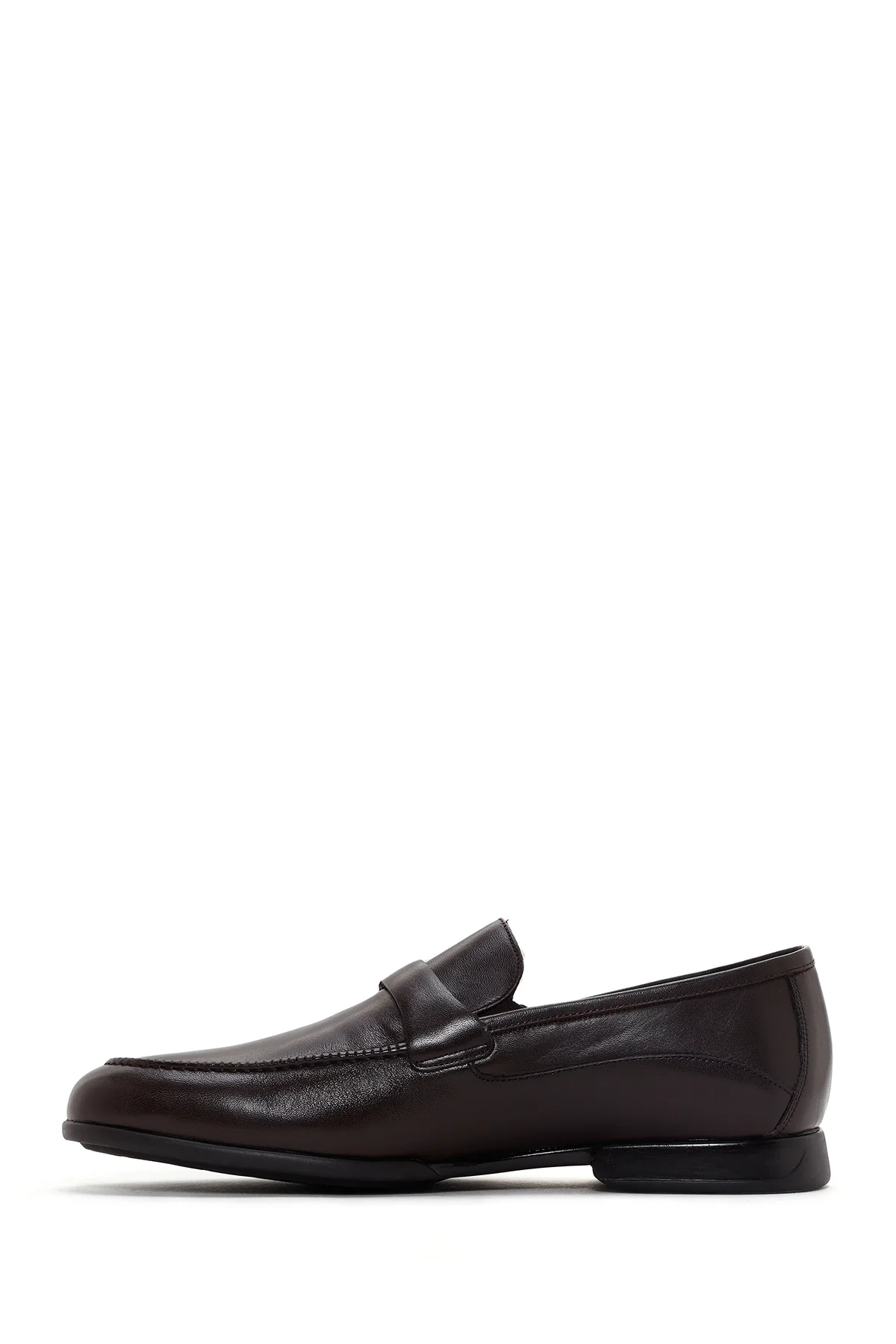 Erkek Kahverengi Deri Klasik Loafer - Image 2