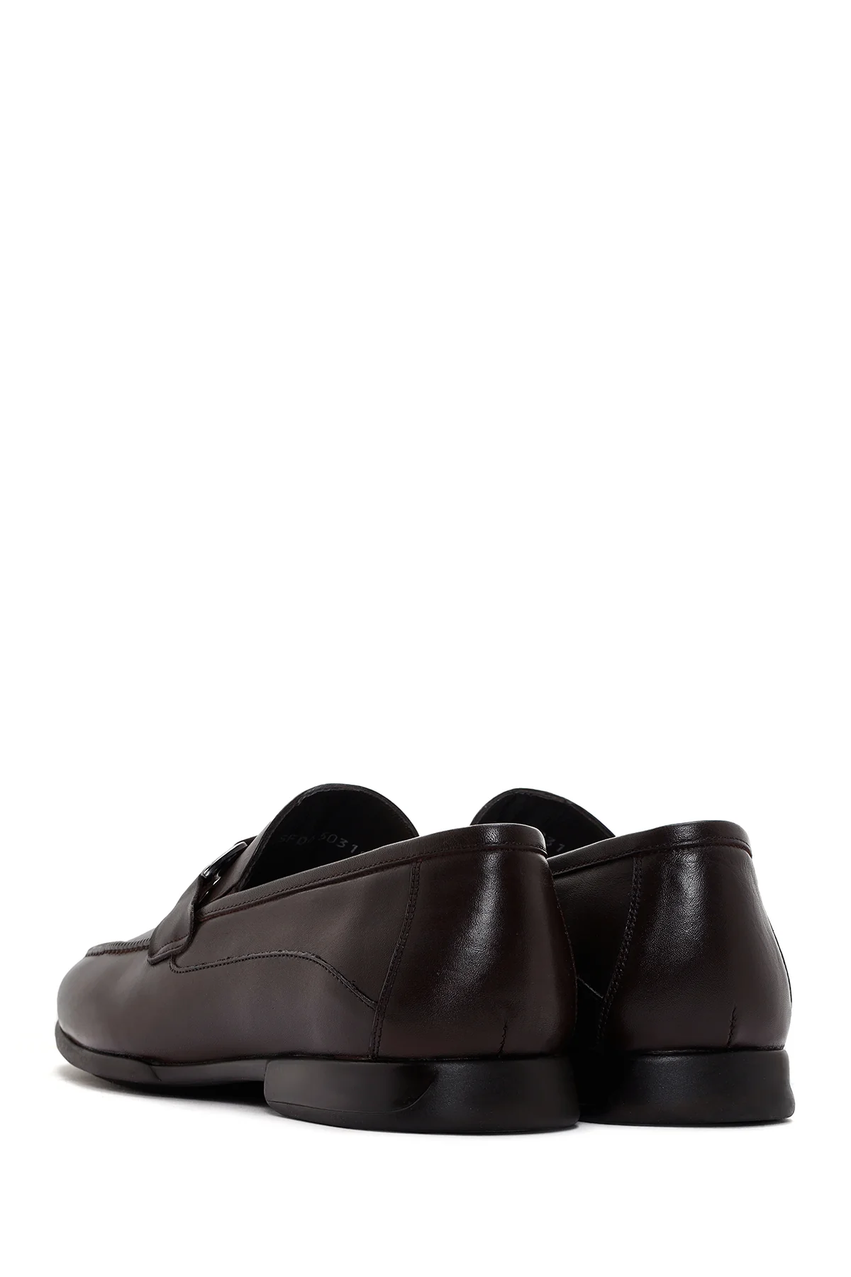 Erkek Kahverengi Deri Klasik Loafer - Image 5