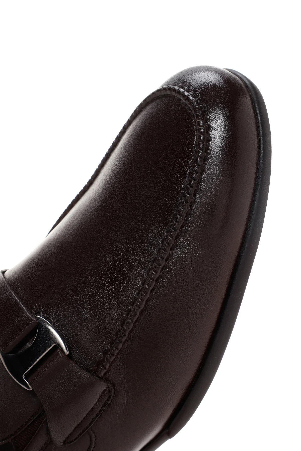 Erkek Kahverengi Deri Klasik Loafer - Image 9