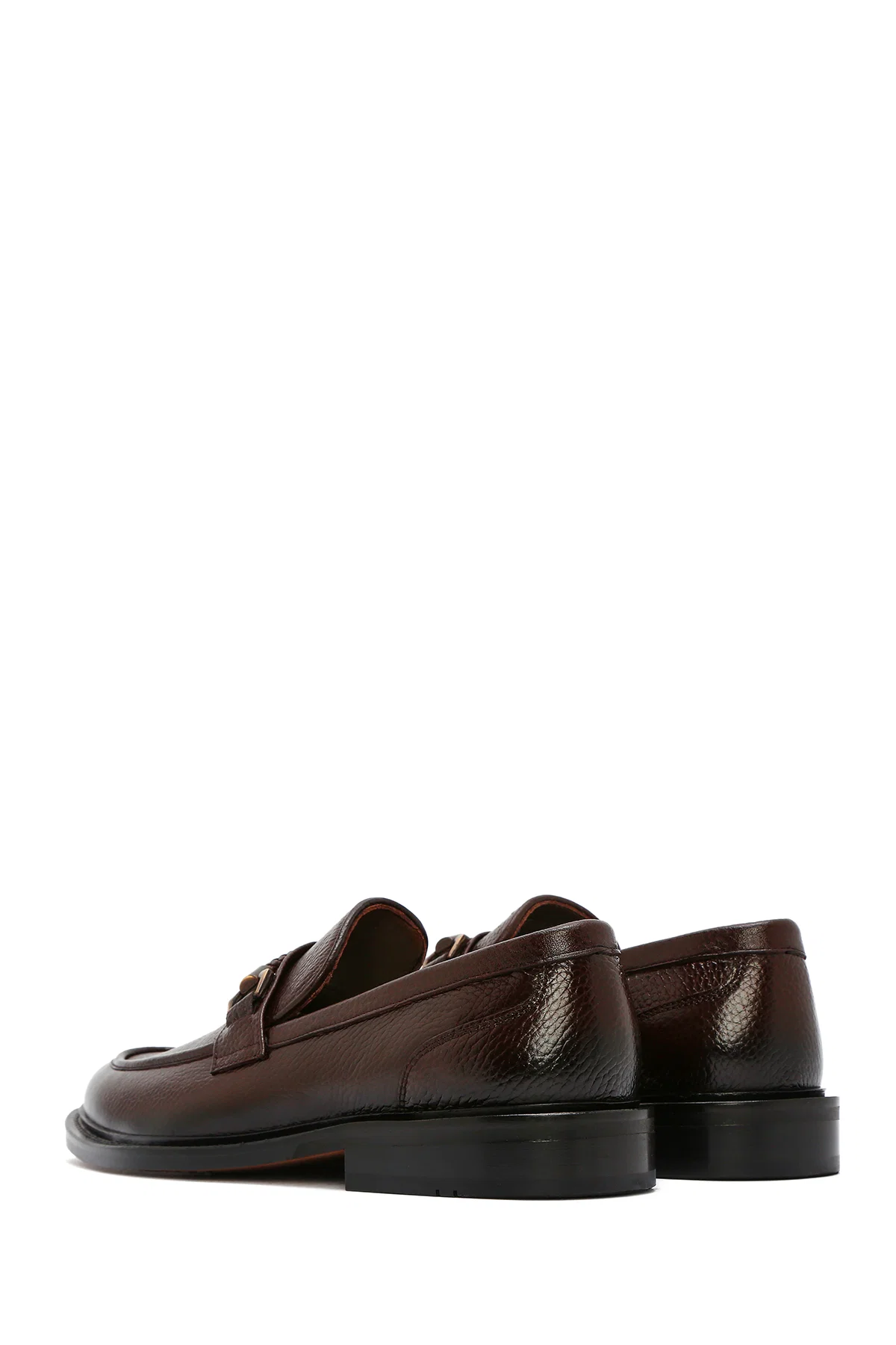Erkek Kahverengi Deri Klasik Loafer - Image 5