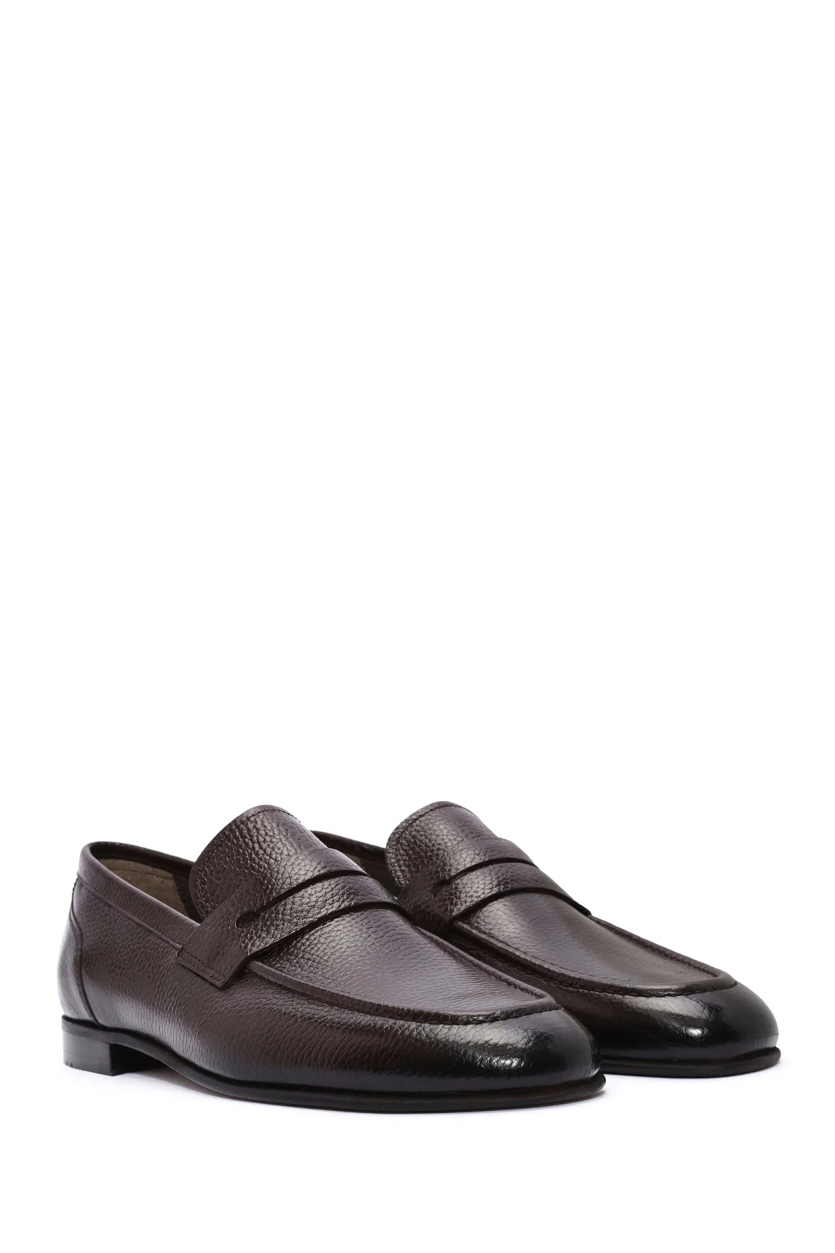 Erkek Kahverengi Deri Klasik Loafer - Image 3