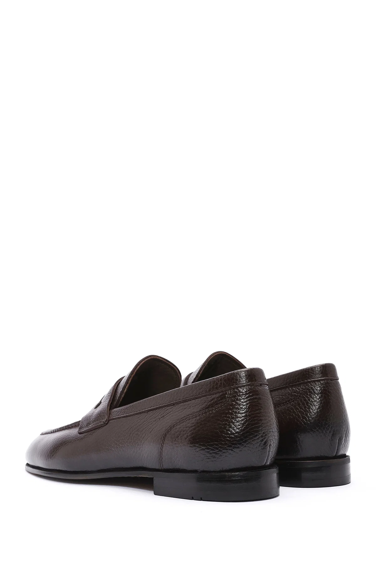 Erkek Kahverengi Deri Klasik Loafer - Image 5