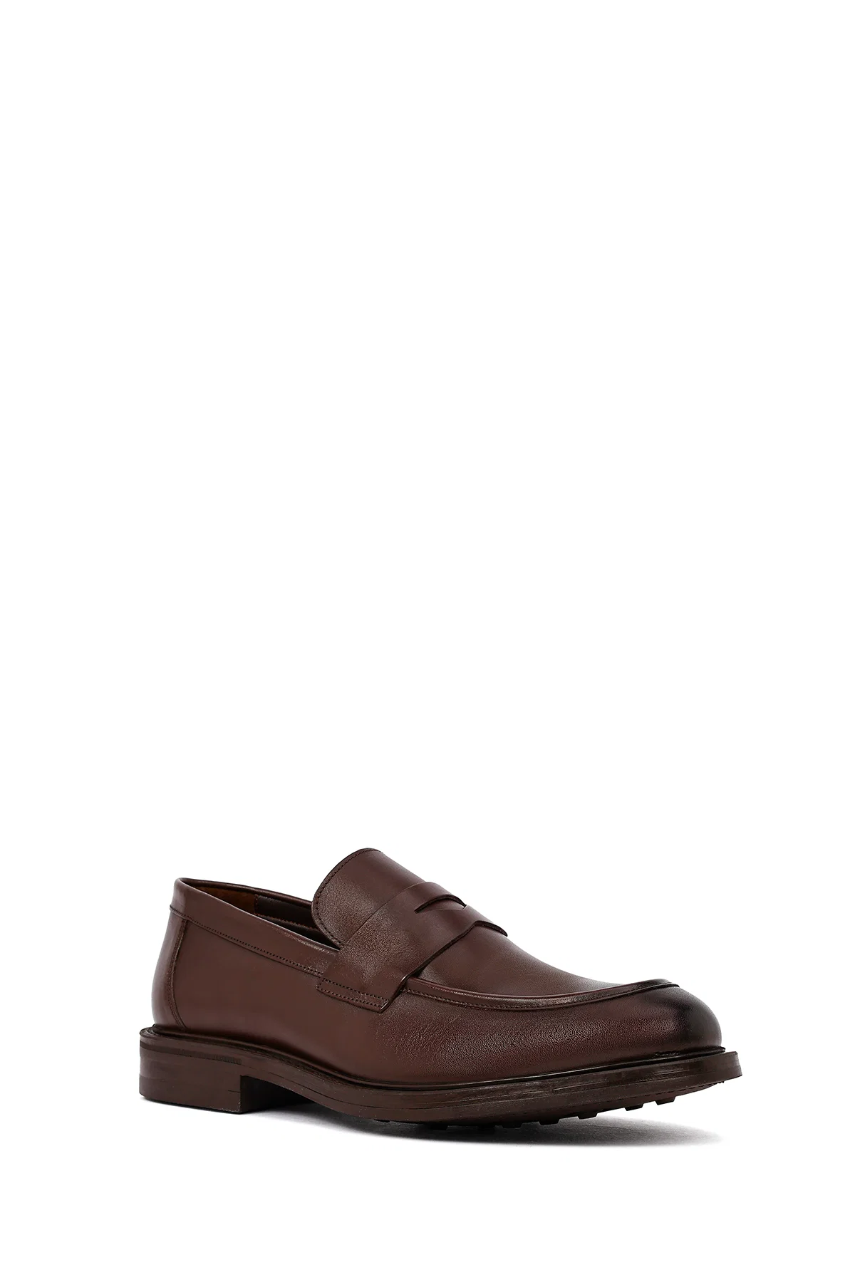 Erkek Kahverengi Deri Klasik Loafer - Image 6