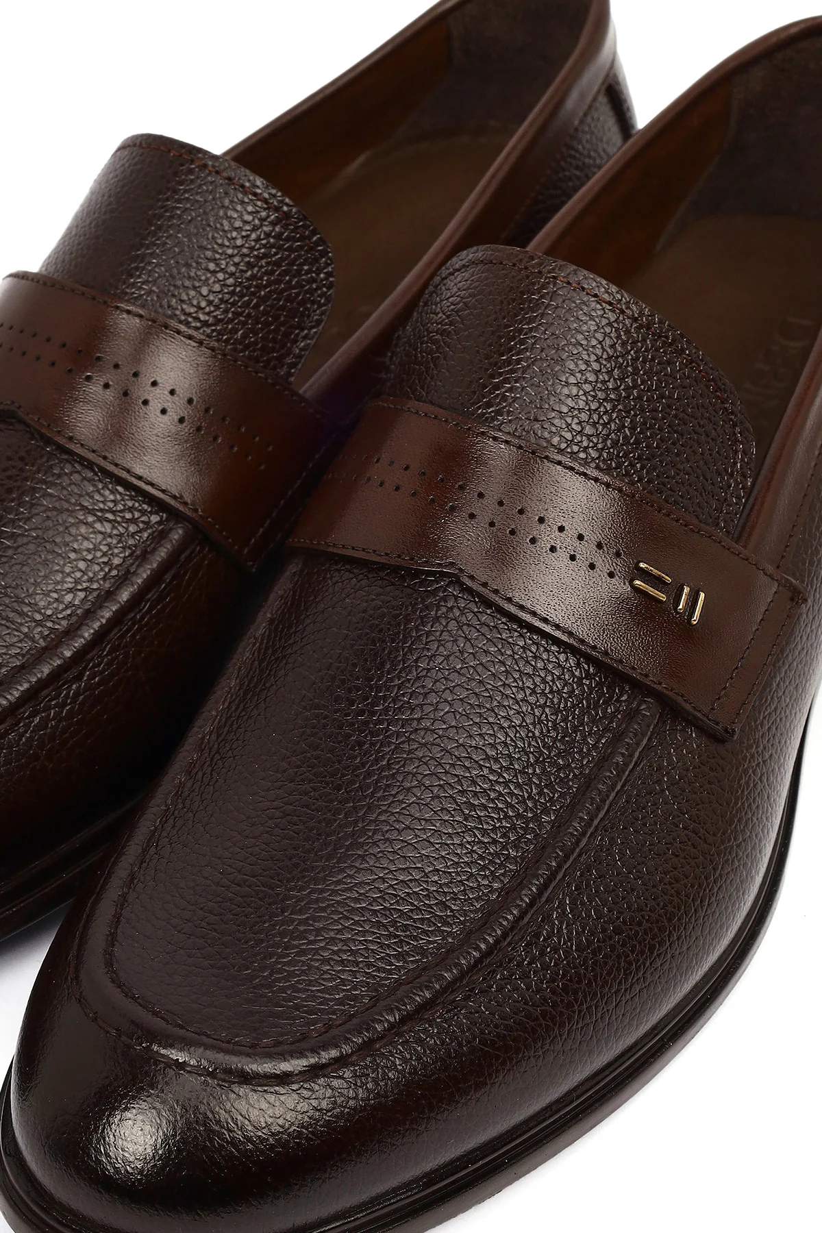Erkek Kahverengi Deri Klasik Loafer - Image 8