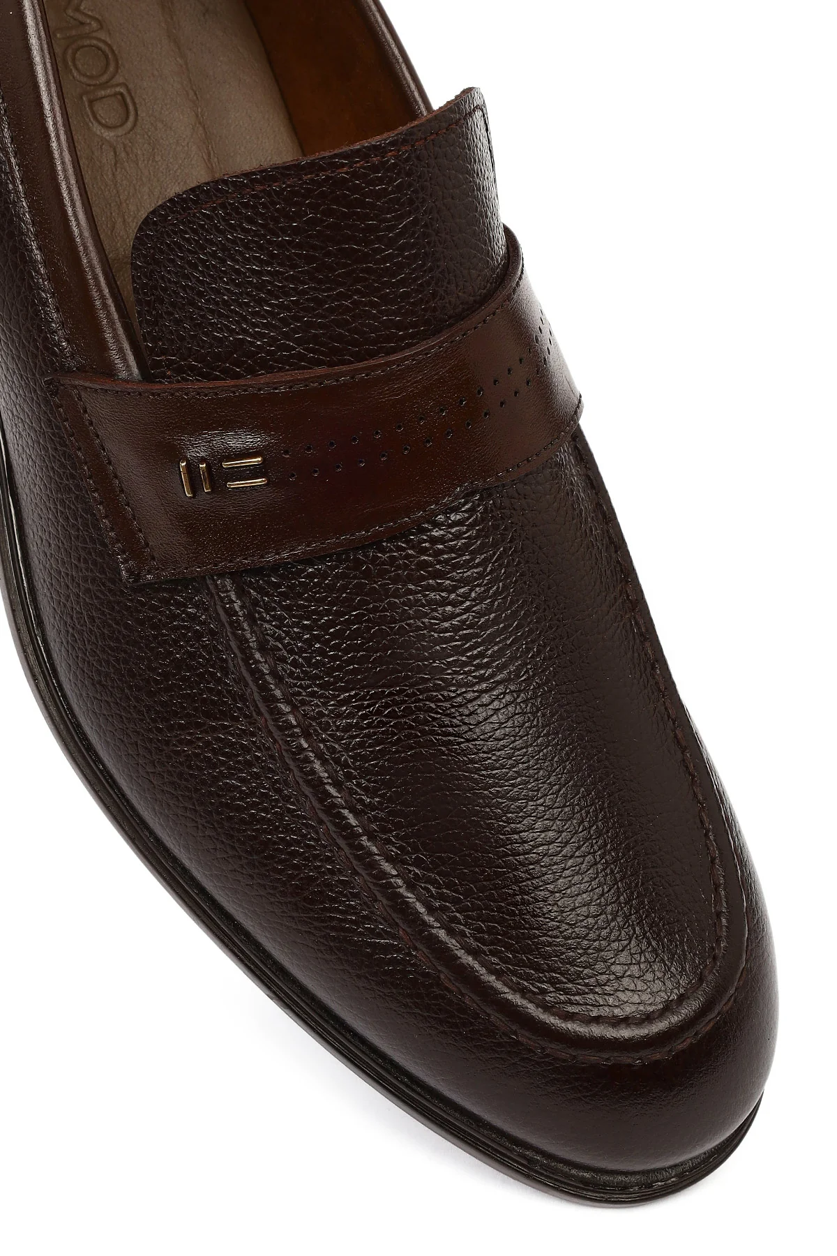 Erkek Kahverengi Deri Klasik Loafer - Image 9
