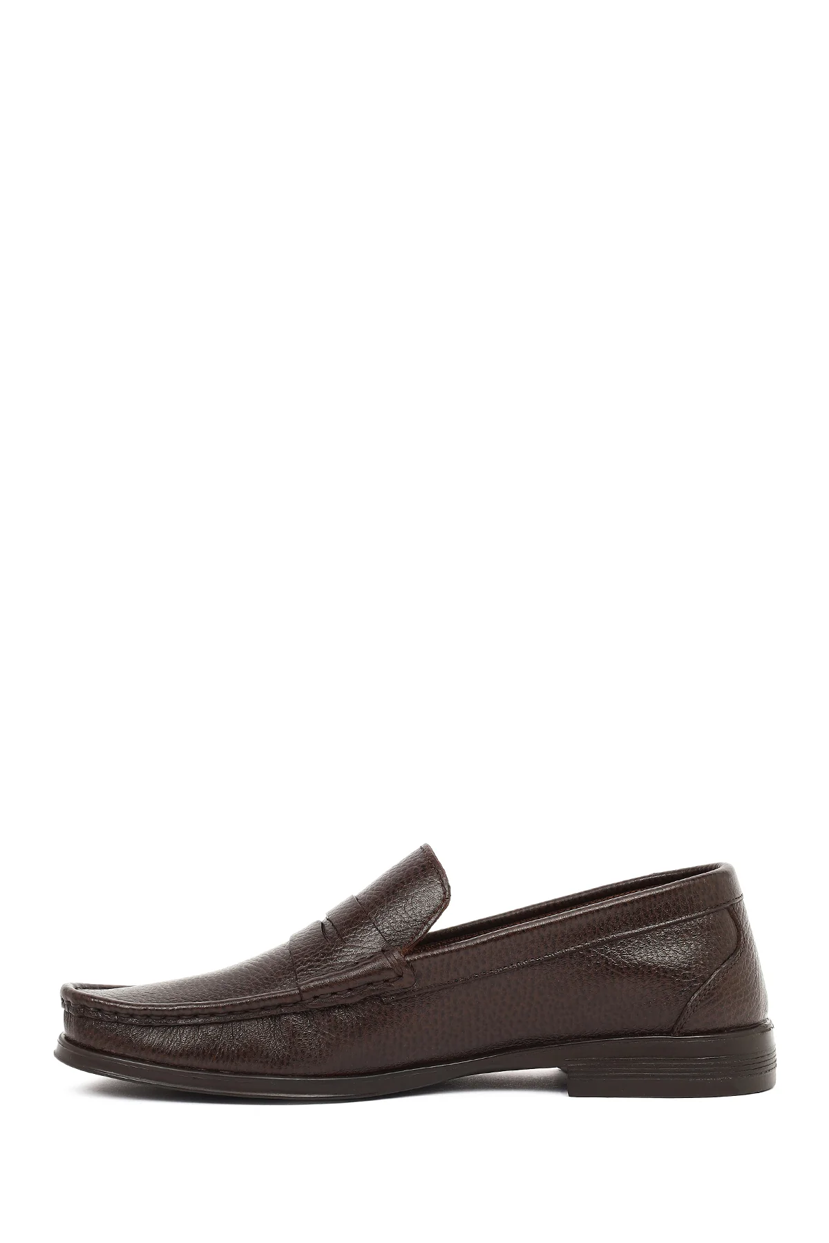 Erkek Kahverengi Deri Klasik Loafer - Image 3