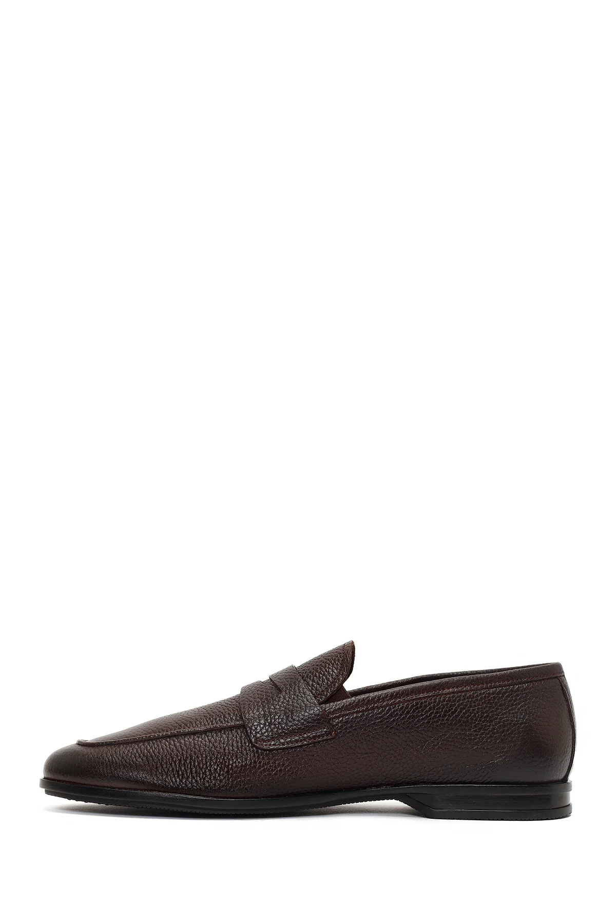 Erkek Kahverengi Deri Klasik Loafer - Image 3