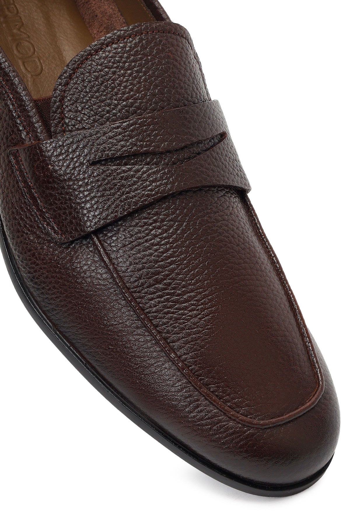 Erkek Kahverengi Deri Klasik Loafer - Image 9