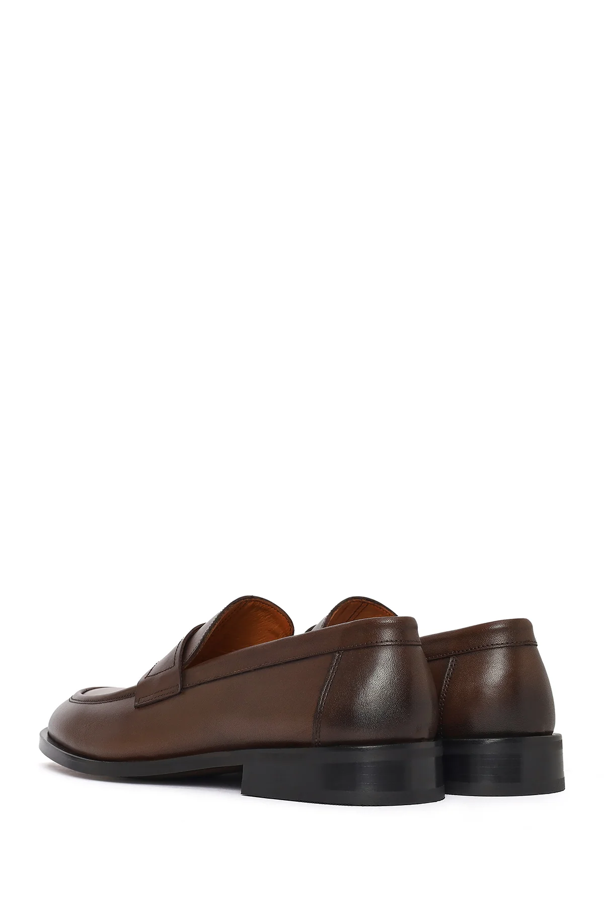 Erkek Kahverengi Deri Klasik Loafer - Image 6