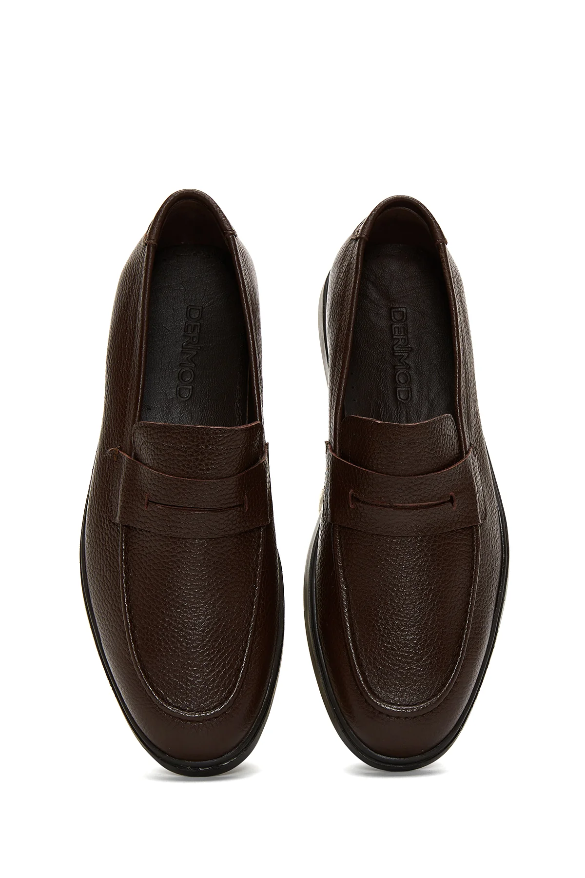 Erkek Kahverengi Deri Loafer - Image 6