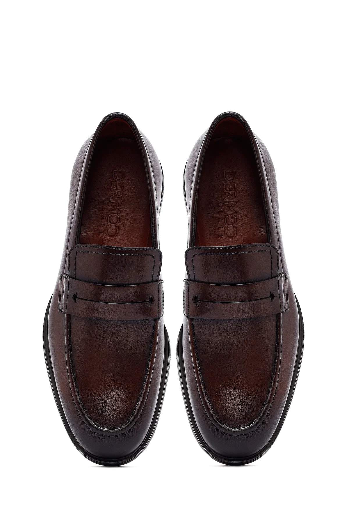 Erkek Kahverengi Deri Loafer - Image 7