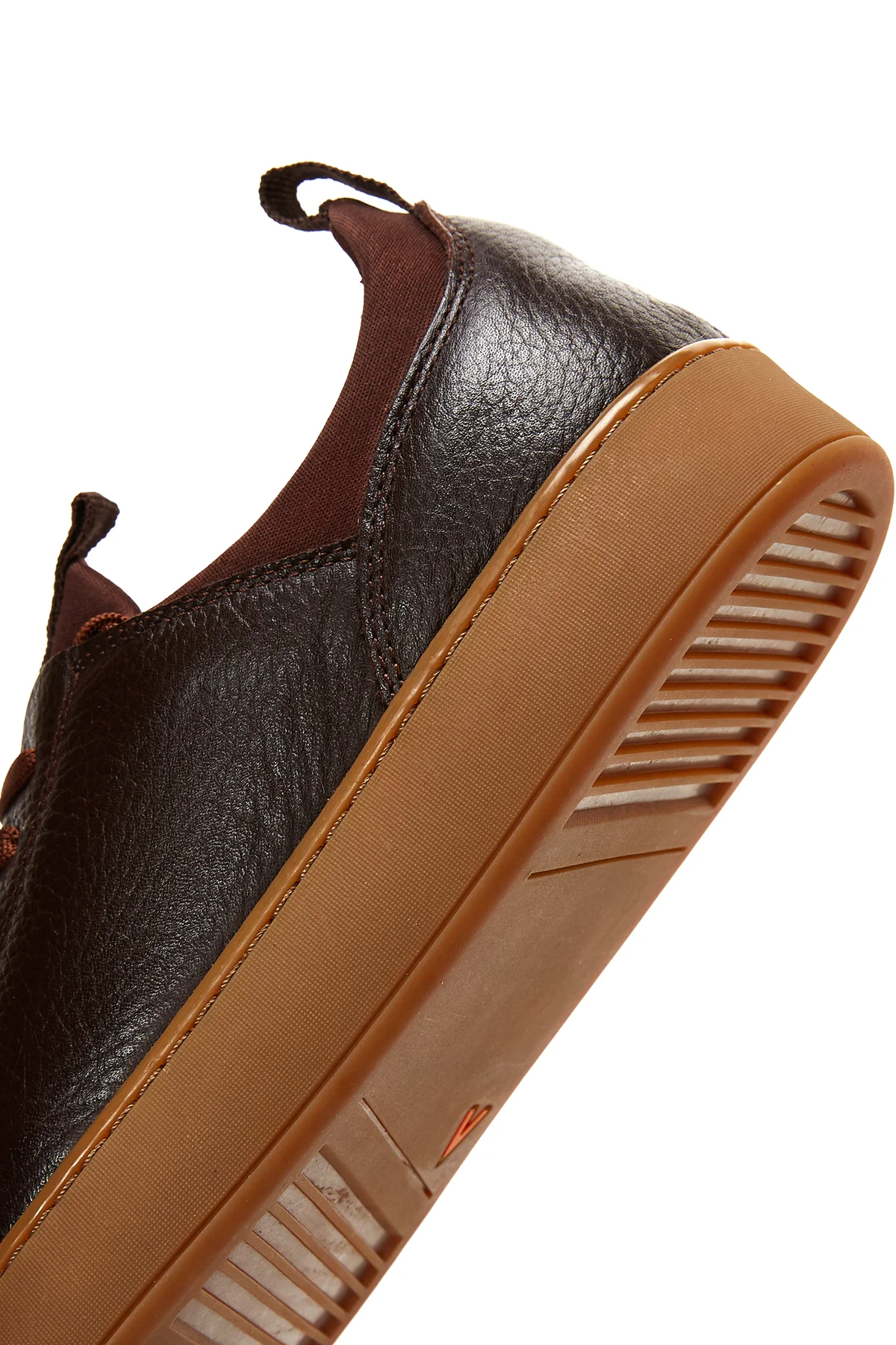 Erkek Kahverengi Deri Sneaker - Image 7