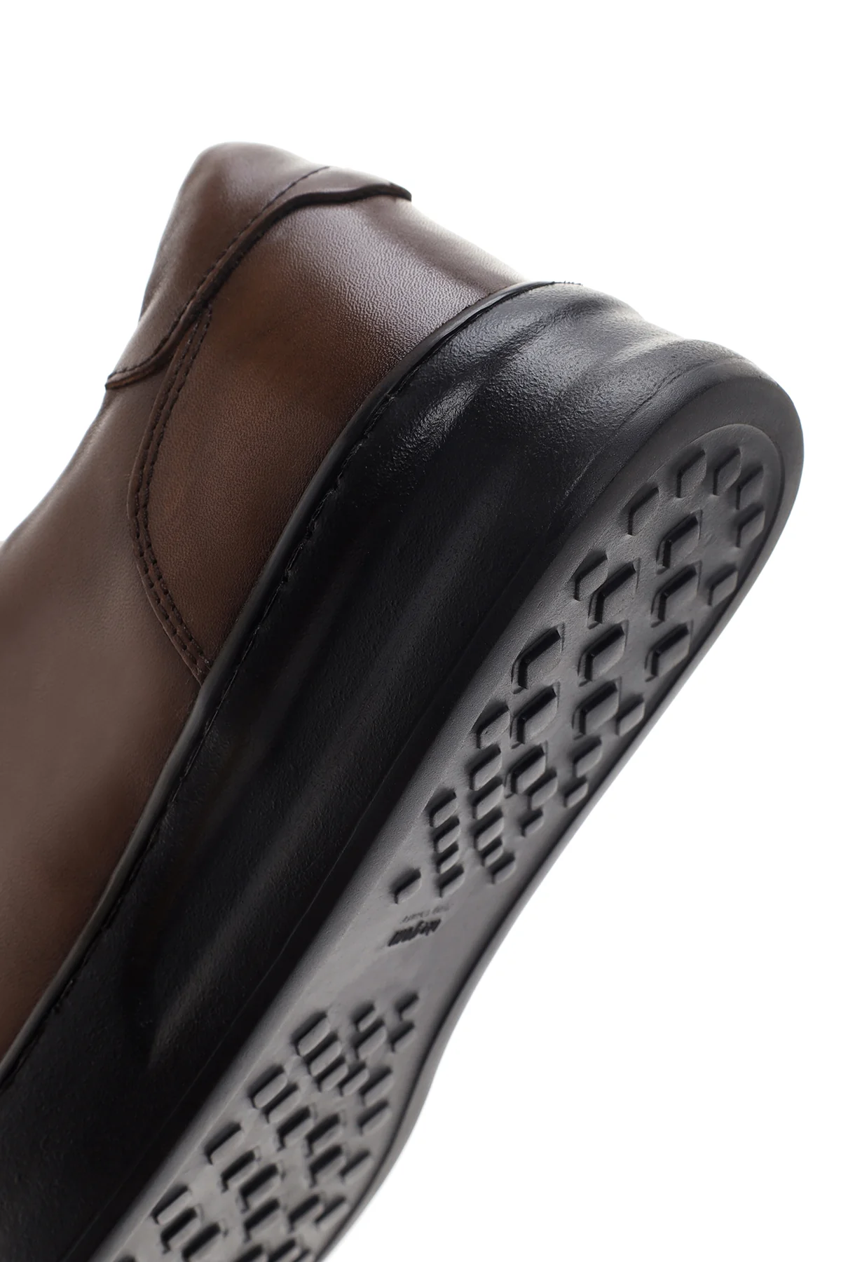 Erkek Kahverengi Deri Sneaker - Image 8