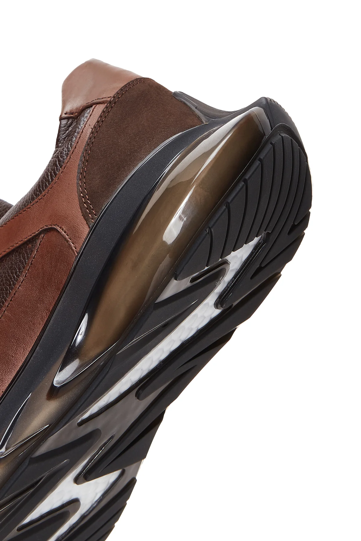 Erkek Kahverengi Deri Sneaker - Image 7