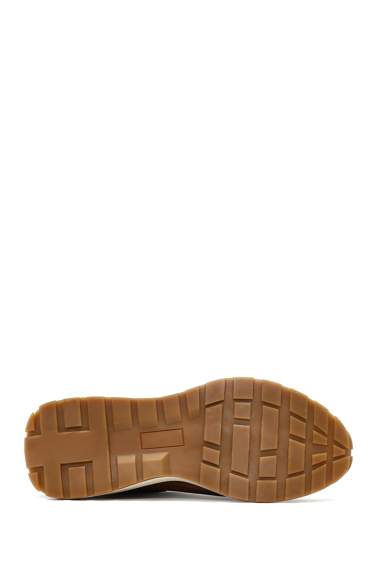 Erkek Kahverengi Kalın Tabanlı Deri Casual Sneaker - Image 4
