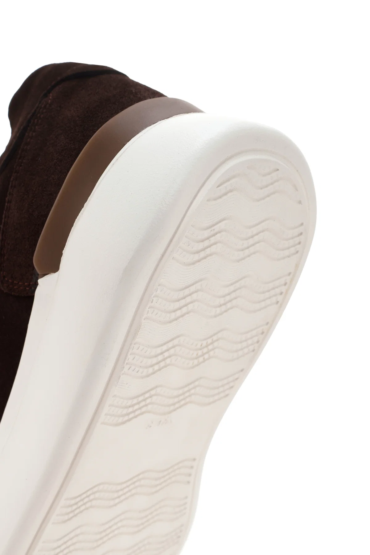 Erkek Kahverengi Kalın Tabanlı Süet Deri Sneaker - Image 8