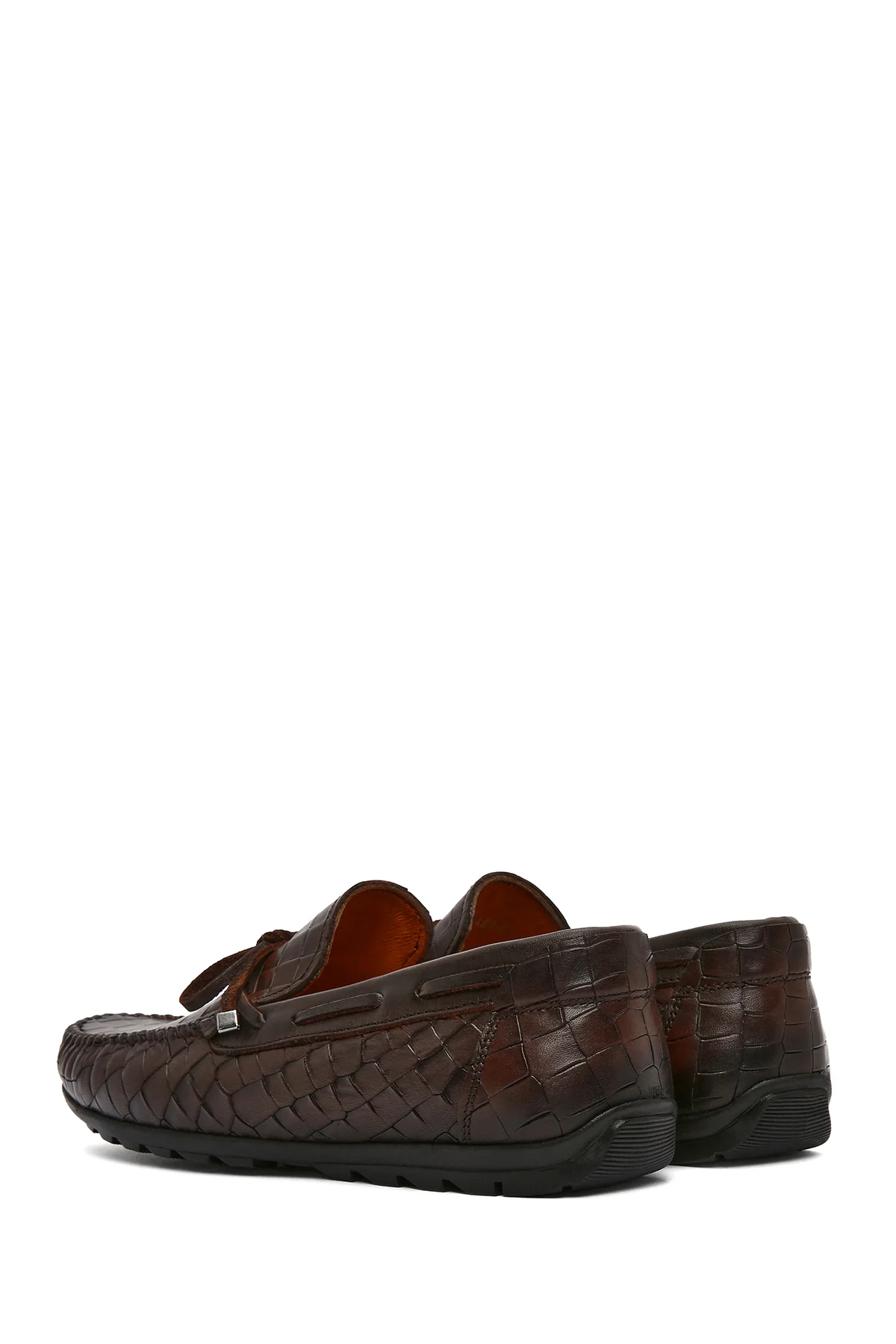 Erkek Kahverengi Kroko Deri Loafer - Image 6