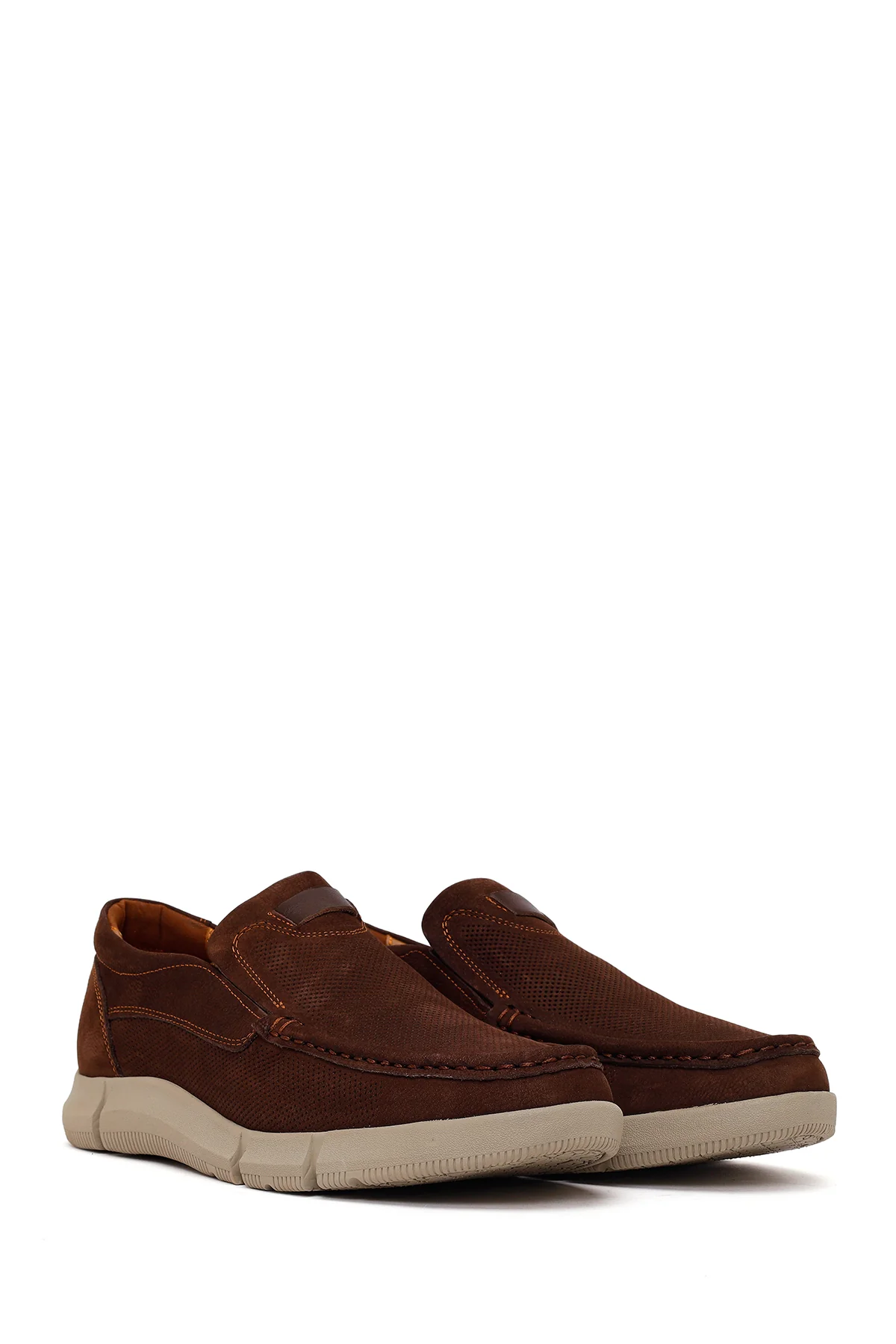 Erkek Kahverengi Nubuk Deri Casual Loafer - Image 2