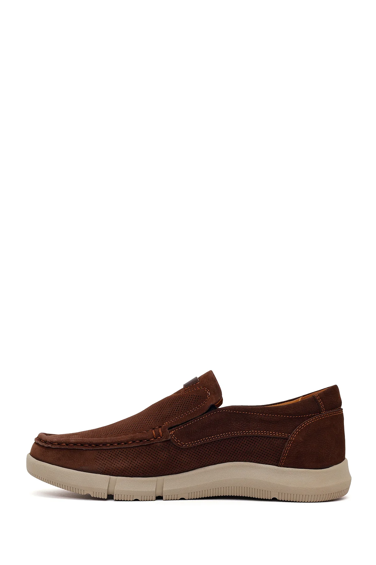 Erkek Kahverengi Nubuk Deri Casual Loafer - Image 3