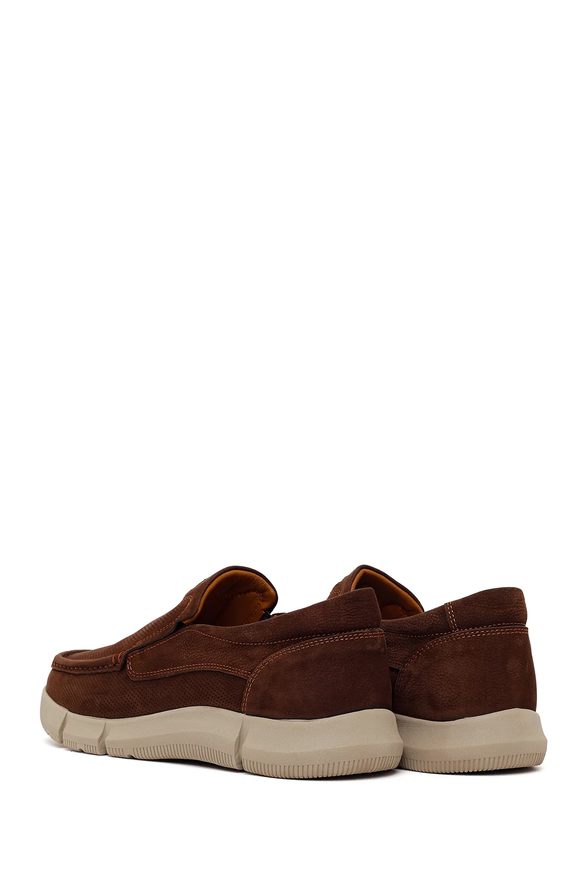 Erkek Kahverengi Nubuk Deri Casual Loafer - Image 6