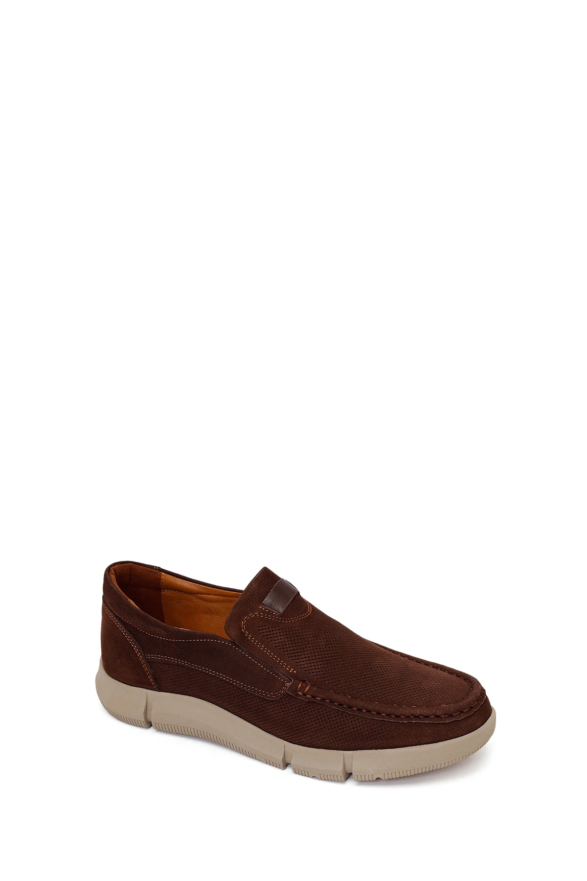 Erkek Kahverengi Nubuk Deri Casual Loafer - Image 7