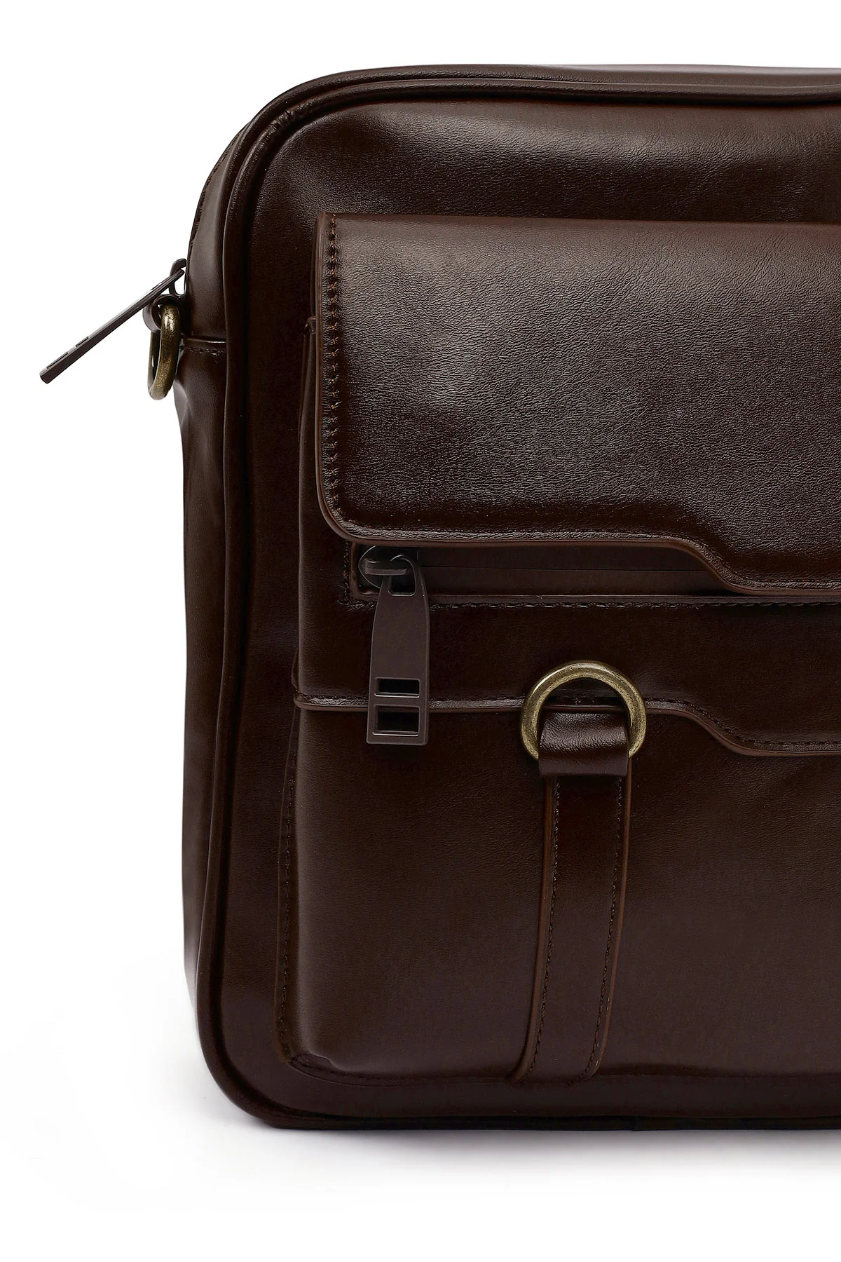 Erkek Kahverengi Postacı Çantası - Image 9
