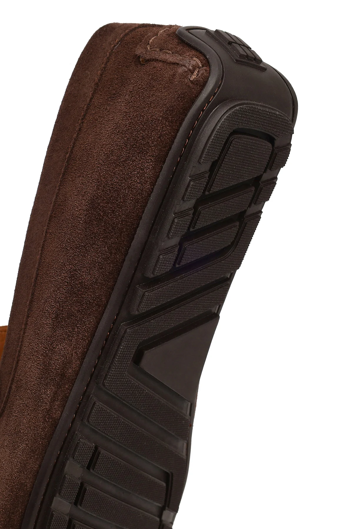 Erkek Kahverengi Püsküllü Süet Deri Loafer - Image 8