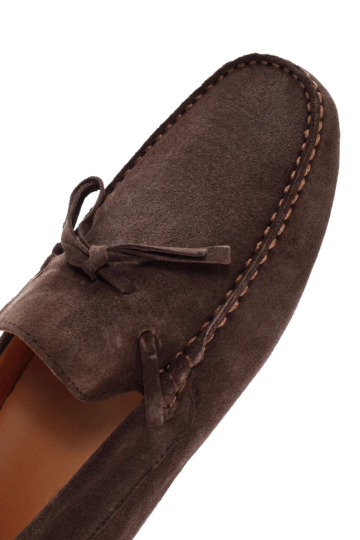 Erkek Kahverengi Süet Deri Casual Loafer - Image 9