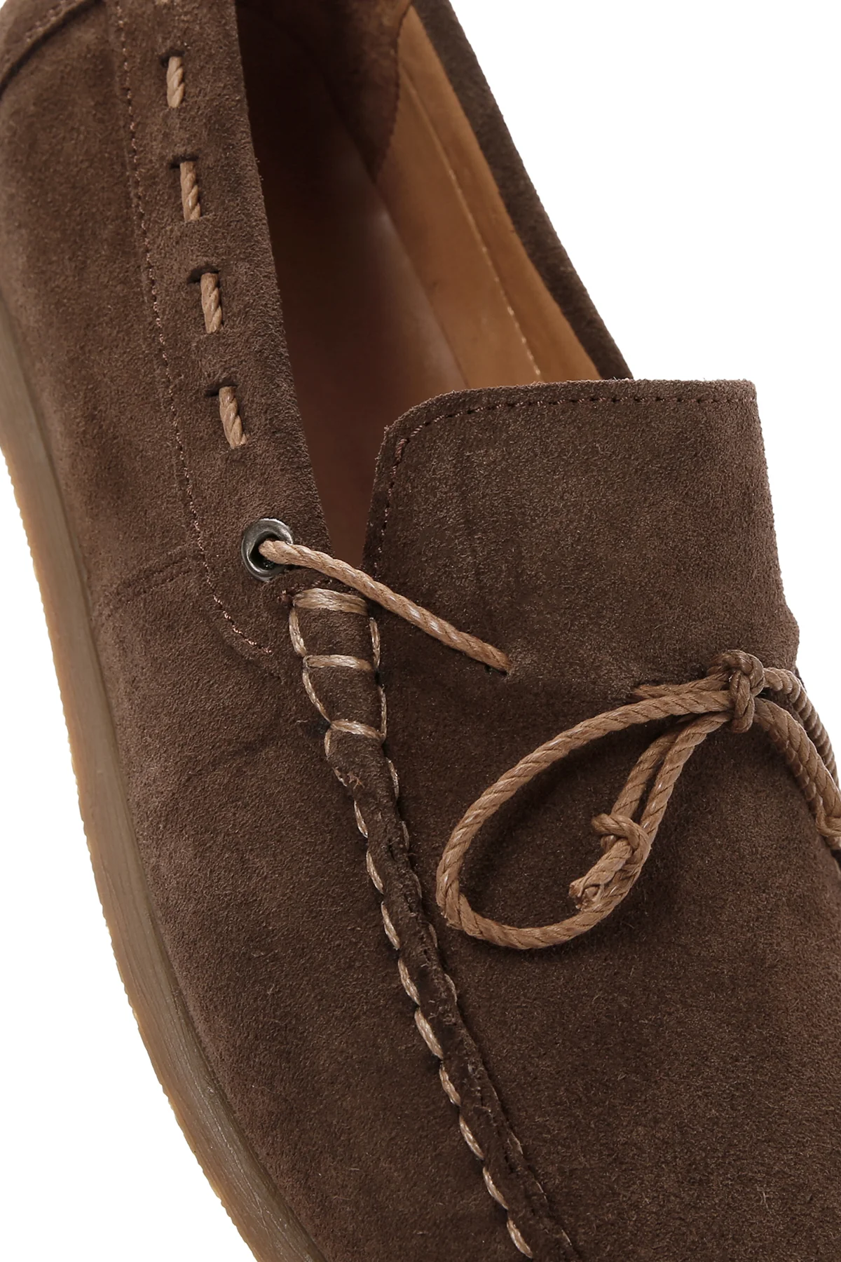 Erkek Kahverengi Süet Deri Casual Loafer - Image 11