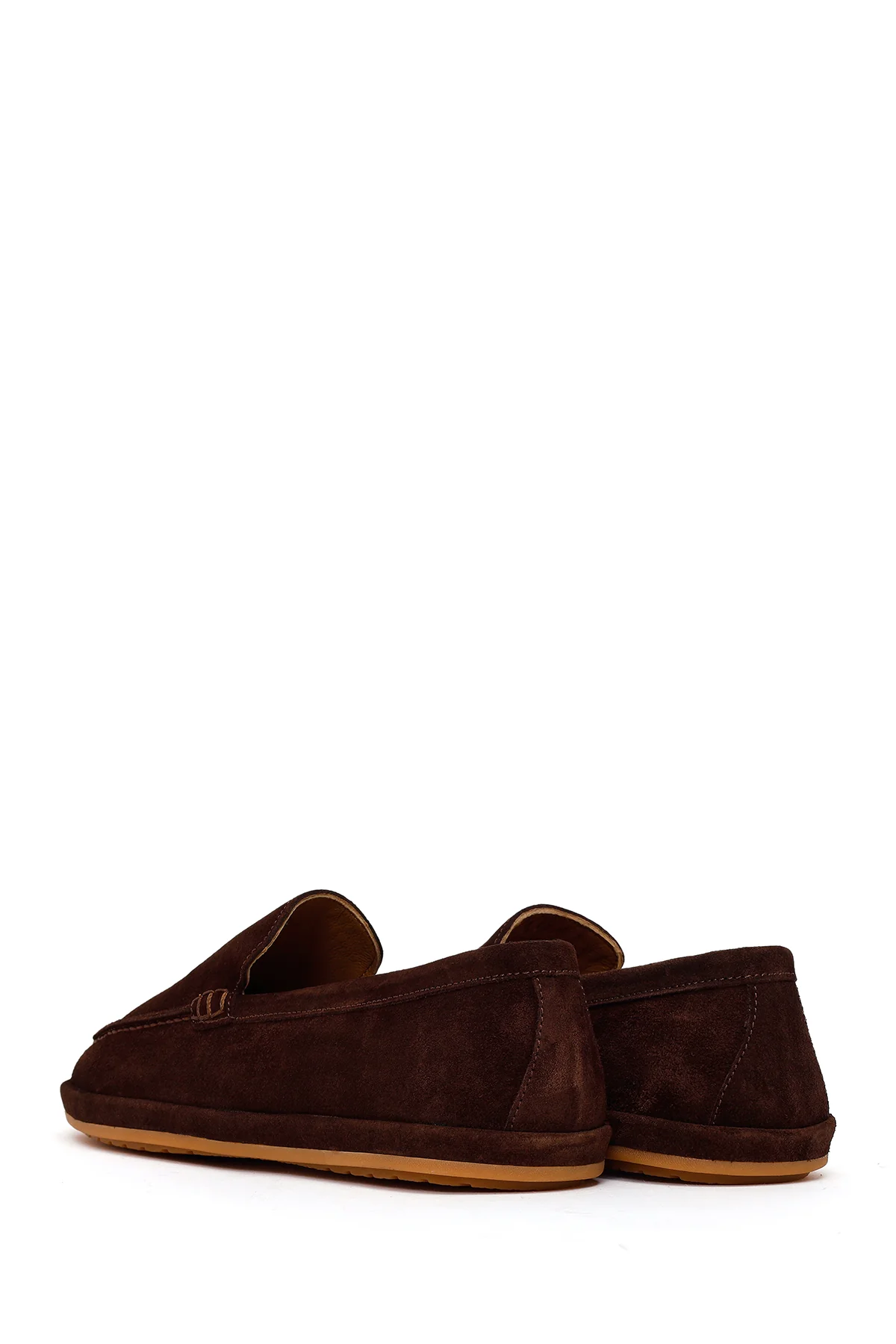 Erkek Kahverengi Süet Deri Loafer - Image 6