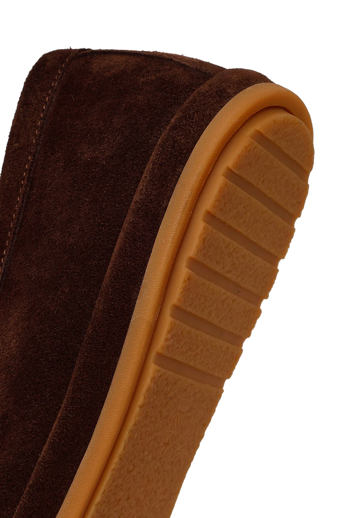 Erkek Kahverengi Süet Deri Loafer - Image 8
