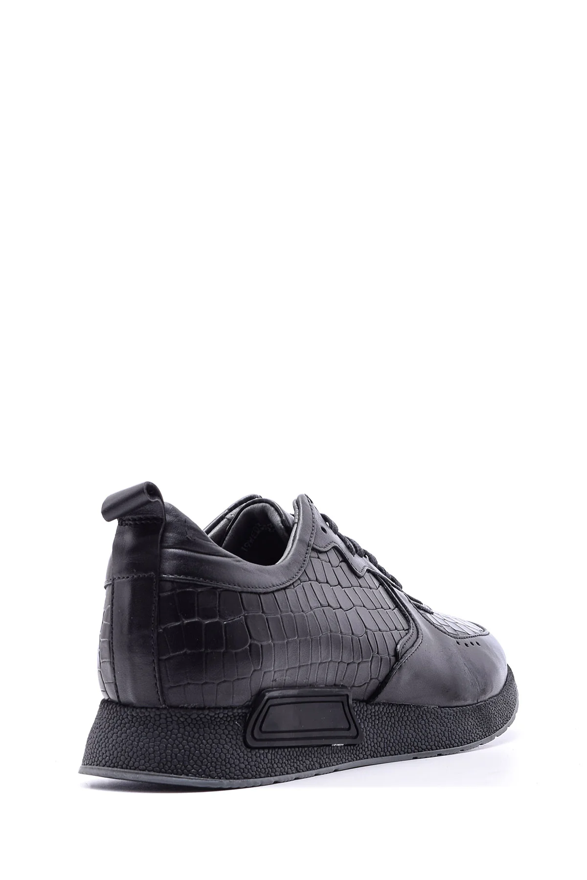 Erkek Kroko Desenli Sneaker - Image 4