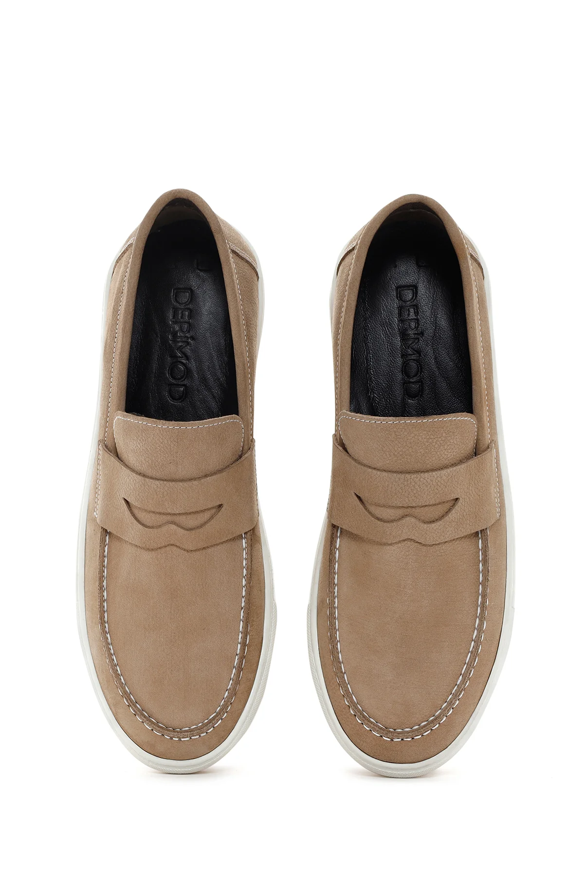 Erkek Kum Nubuk Deri Casual Loafer - Image 6