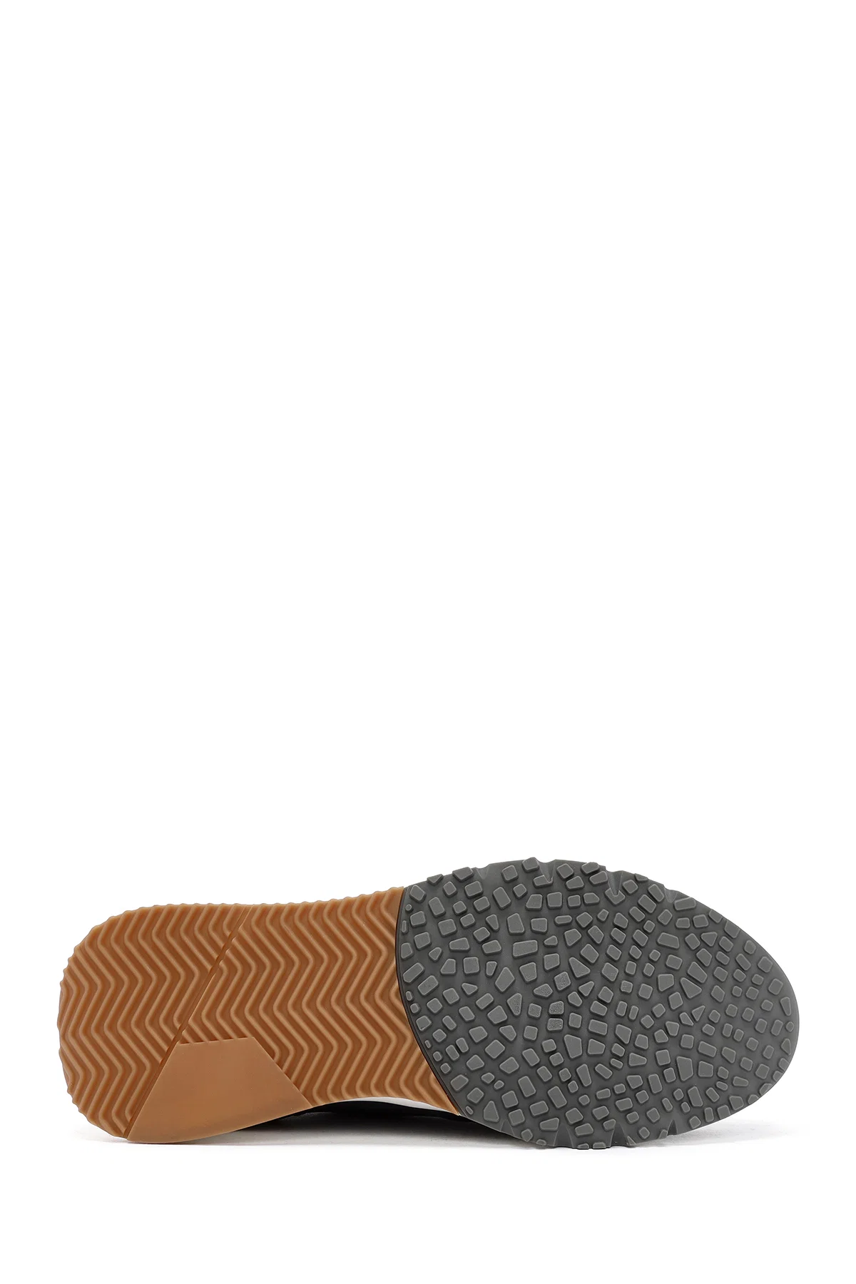 Erkek Lacivert Bağcıklı Deri Casual Sneaker - Image 4