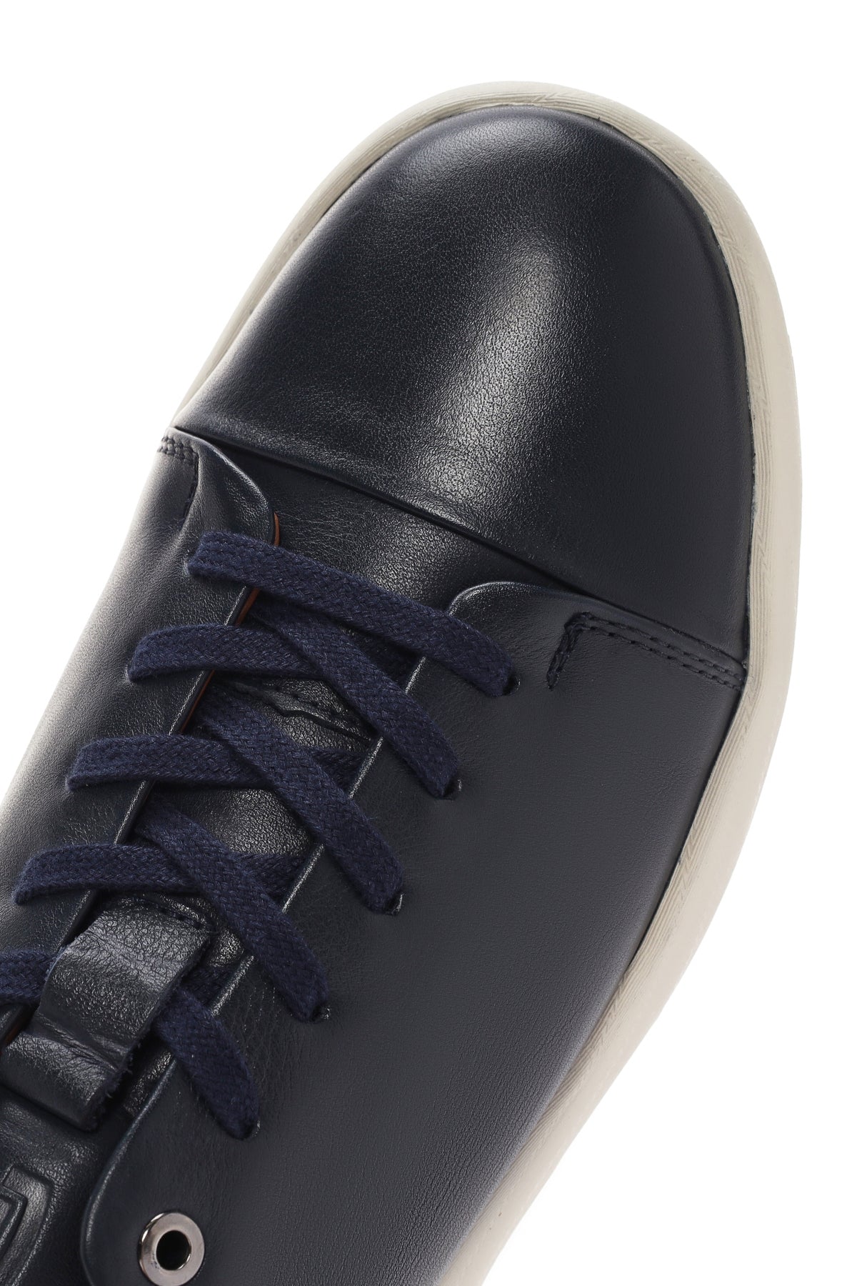 Erkek Lacivert Bağcıklı Deri Sneaker - Image 11