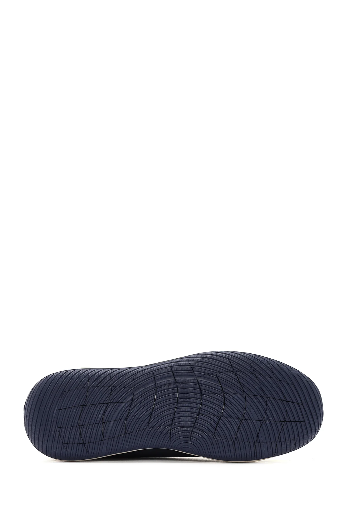 Erkek Lacivert Bağcıklı Deri Sneaker - Image 4