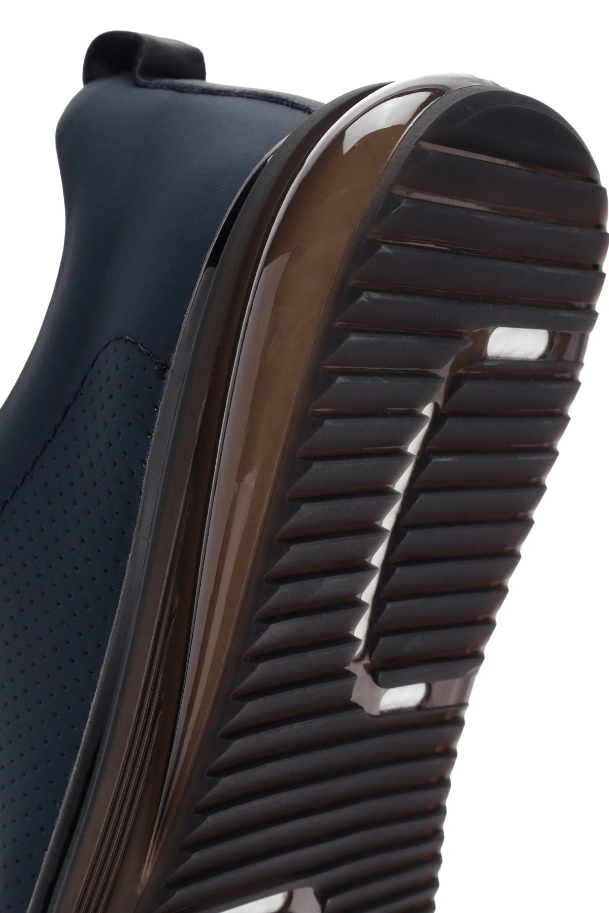 Erkek Lacivert Bağcıklı Deri Sneaker - Image 9